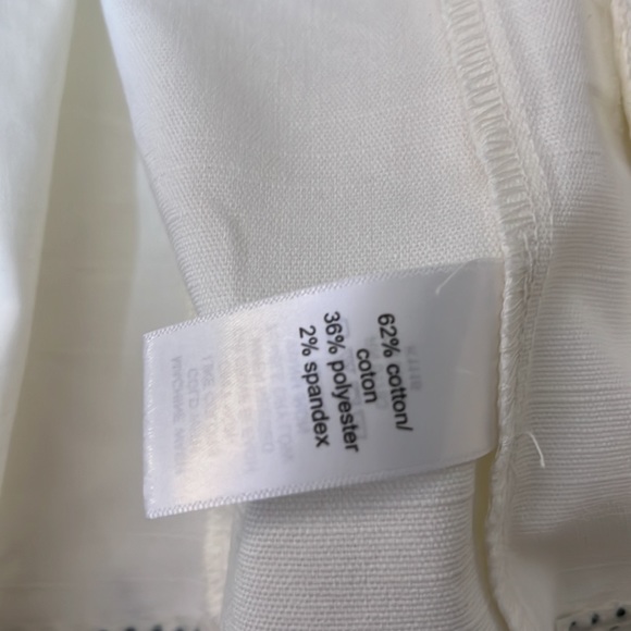 NWT Maurices White Cotton Open Front 3/4 Sleeve Blazer Sz Large - Picture 4 of 5